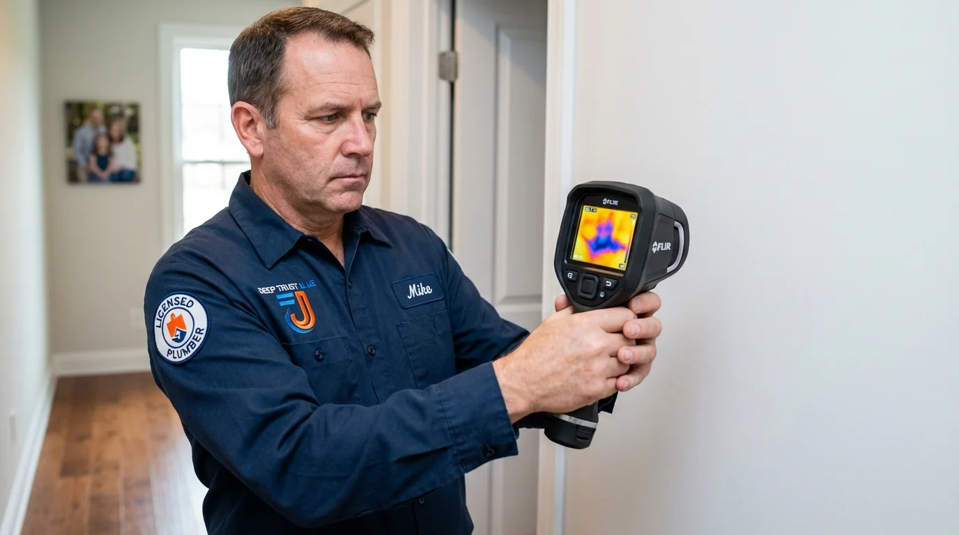 Thermal imaging leak detection by Johns Plumbing LLC in Edgard